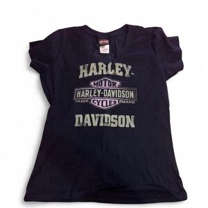 Harley-Davidson woman’s Tee in Dark Blue and Purple